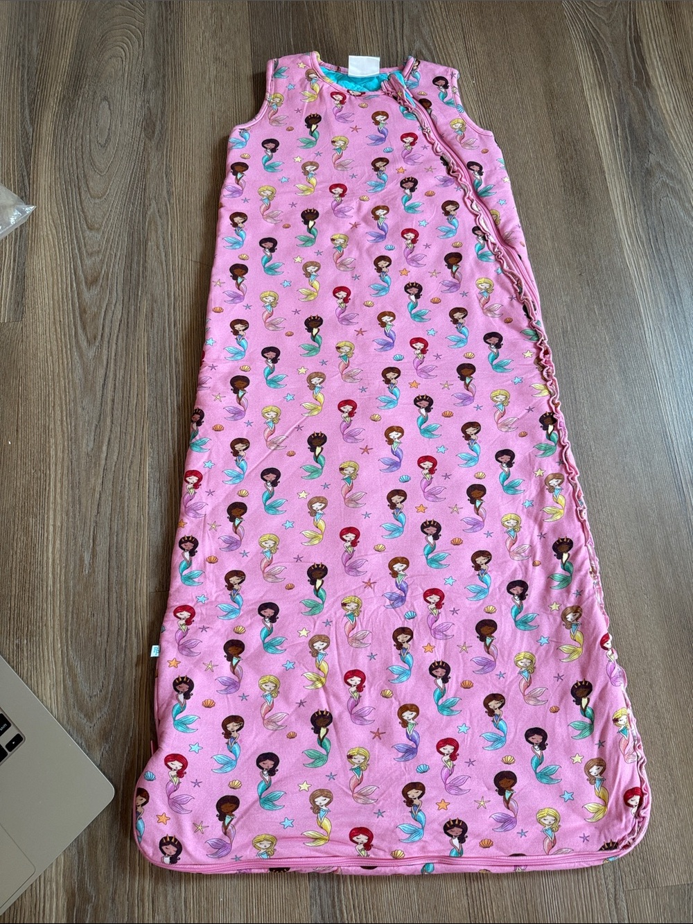 Posh Peanut mermaid print ruffle sleep sack 18-36m 2.5 TOG